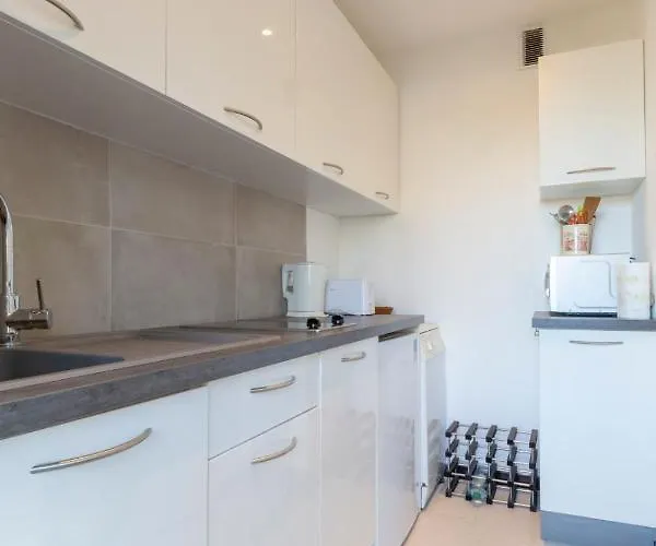 Chez J-p - 100m 2-4pers Terrace Sea View Pool Garage Апартаменти Антіб